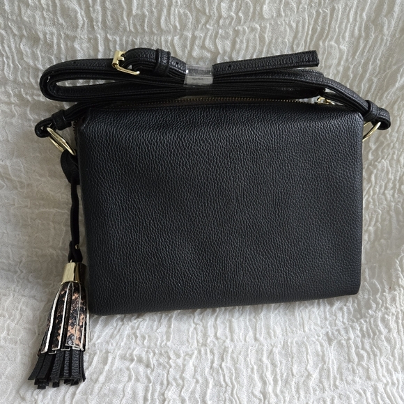 Crossbody or Shoulder Purse Bag Snake Print‎ Chic multiple pockets NWOT - Picture 3 of 13